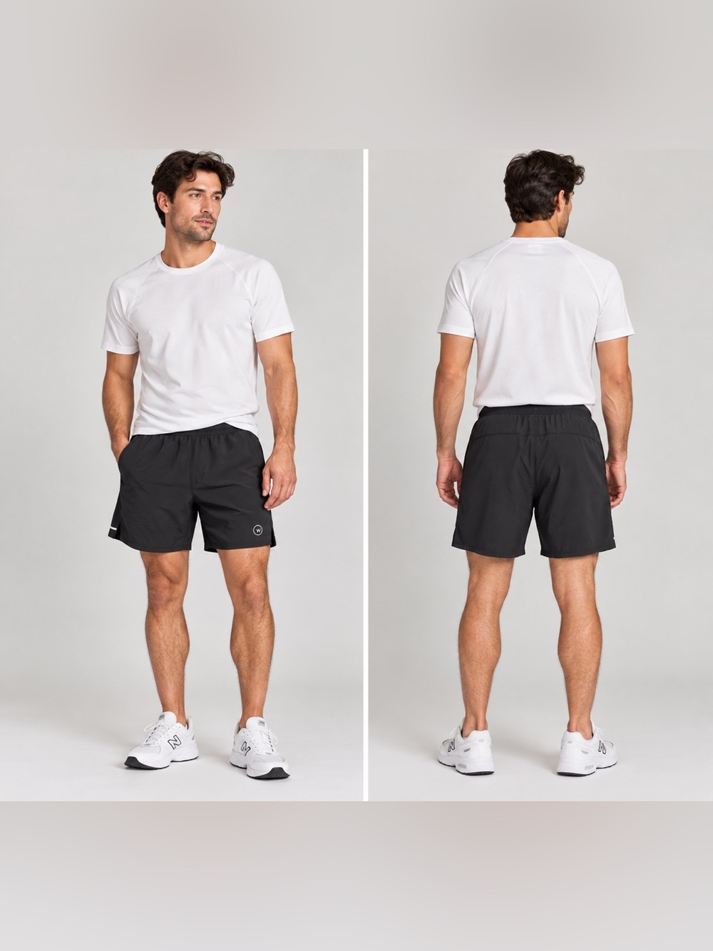 WHOOP Anywear Shorts Black Athletic Running Training Size M